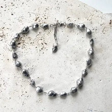 Load image into Gallery viewer, Baroque Choker Pearl Necklace Layering Statement
