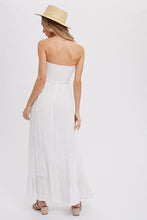 Load image into Gallery viewer, Tiered Ruffle Strapless Maxi Dress
