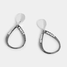 Load image into Gallery viewer, Mixed Metal Teardrop Earrings
