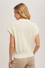 Load image into Gallery viewer, Ribbed Knit Sweater Cap Sleeves
