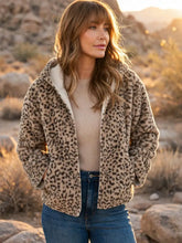 Load image into Gallery viewer, Luxe Leopard Reversible Toggle Jacket
