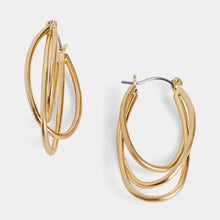 Load image into Gallery viewer, Swoopty Loop Hoop Earrings

