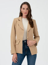 Load image into Gallery viewer, Gold Hardware Button Cuff Blazer
