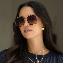 Load image into Gallery viewer, Cosmo Acetate Square Sunglasses - Milky Tortoise
