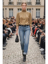 Load image into Gallery viewer, Giselle High Neck Blouse
