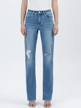 Load image into Gallery viewer, High Rise Full Length Straight Leg Jeans
