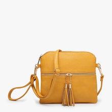 Load image into Gallery viewer, Tara Double Zip Crossbody Bag/Wristlet
