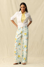 Load image into Gallery viewer, Watercolor Bloom High Rise Wide Leg
