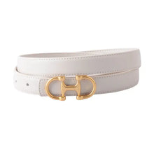 Load image into Gallery viewer, Stitched Leather Belt with Horsebit Buckle
