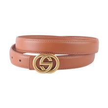 Load image into Gallery viewer, Stitched Clean Belt with Interlocking Buckle
