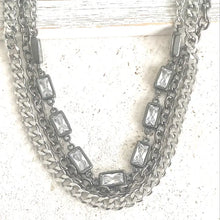 Load image into Gallery viewer, Mixed Metal Edgy Glam silver
