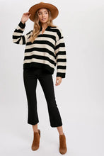Load image into Gallery viewer, Striped Collar Pullover
