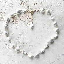 Load image into Gallery viewer, Baroque Choker Pearl Necklace Layering Statement
