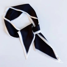 Load image into Gallery viewer, Chic Contrast Edge Ribbon Scarf
