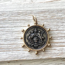 Load image into Gallery viewer, Coin Necklace French Medallion Jewelry
