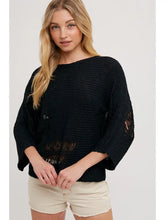 Load image into Gallery viewer, Distressed Sweater Knit Pullover
