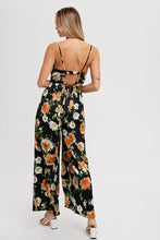 Load image into Gallery viewer, Open Back Floral Print Jumpsuit
