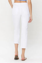 Load image into Gallery viewer, High Rise Crop Straight White Denim

