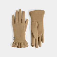 Load image into Gallery viewer, Houndstooth Button Touchscreen Gloves
