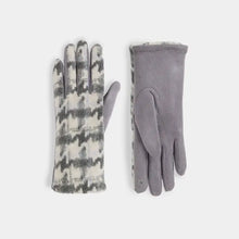 Load image into Gallery viewer, Houndstooth Touchscreen Gloves
