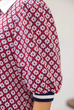Load image into Gallery viewer, Collar Button Down Textured Floral Print Dress
