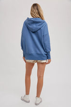 Load image into Gallery viewer, French Terry Dolman Sleeve Knit Tunic Hoodie
