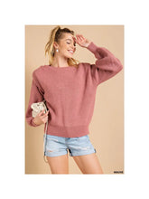 Load image into Gallery viewer, Basic Long Sleeve Sweater with Shoulder Pad
