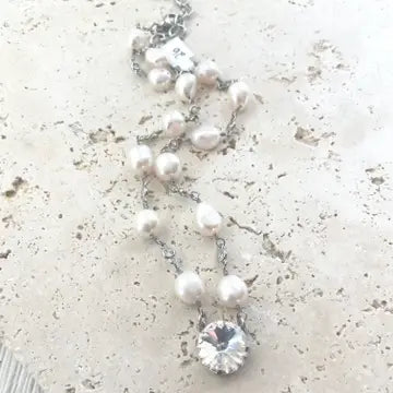 Pearl Single Necklace Swarovski