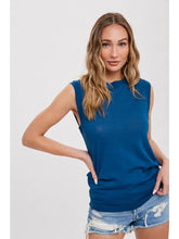 Load image into Gallery viewer, High Neck Sleeveless Knit Top
