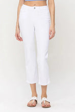 Load image into Gallery viewer, High Rise Crop Straight White Denim
