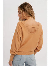 Load image into Gallery viewer, Backless Balloon Sleeves Pullover
