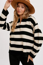 Load image into Gallery viewer, Striped Collar Pullover
