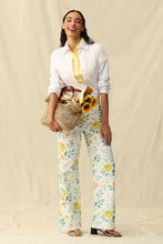 Load image into Gallery viewer, Watercolor Bloom High Rise Wide Leg
