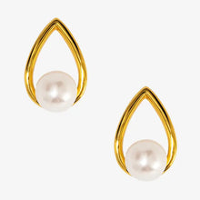 Load image into Gallery viewer, Teardrop Pearl Stud Earring
