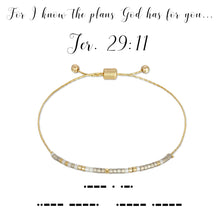 Load image into Gallery viewer, Jeremiah 29:11 Bracelet
