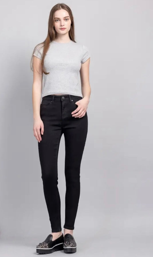 High Rise Classic Black Jeans EN