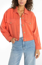 Load image into Gallery viewer, Oversized Cropped Denim Jacket
