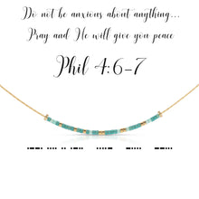 Load image into Gallery viewer, Phil 4:6-7 Necklace
