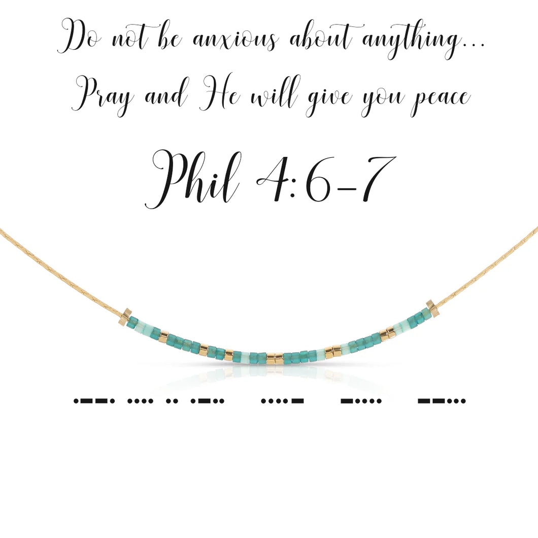 Phil 4:6-7 Necklace