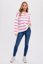 Load image into Gallery viewer, Stripe Ribbed Pullover
