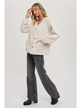 Load image into Gallery viewer, Button Front Eco Fur Jacket
