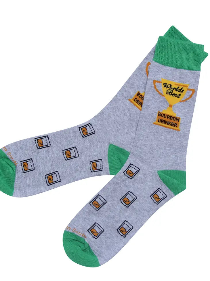 Worlds Best Bourbon Drinker Socks