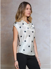 Load image into Gallery viewer, Polka Dot Cowl Neck Dolman Sleeve Top
