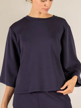 Load image into Gallery viewer, Butter Modal Flare 3/4 Sleeve Round Neck Top
