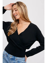Load image into Gallery viewer, Surplice Knit Pullover
