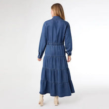 Load image into Gallery viewer, Judith Long Sleeve Tiered Maxi Dress
