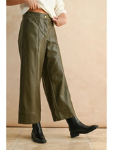 Load image into Gallery viewer, Vegan Leather Wide Straight Leg Pants
