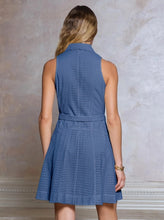 Load image into Gallery viewer, Eyelet Embroidery Sleeveless Shirt Mini Dress
