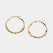 Load image into Gallery viewer, Twisted Metal Hoop Earrings
