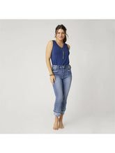 Load image into Gallery viewer, Everstretch Boyfriend Capri Jeans with Contrast Bottom
